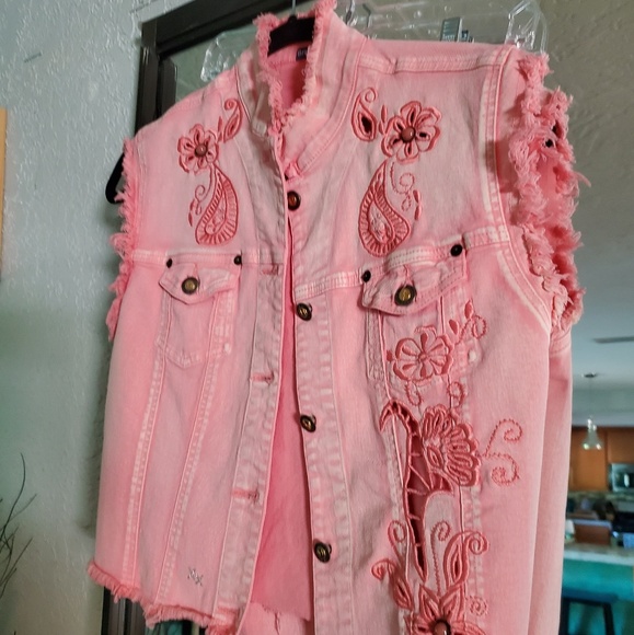 BrazilRoxx Denim Vest & matching pants. - Picture 2 of 8